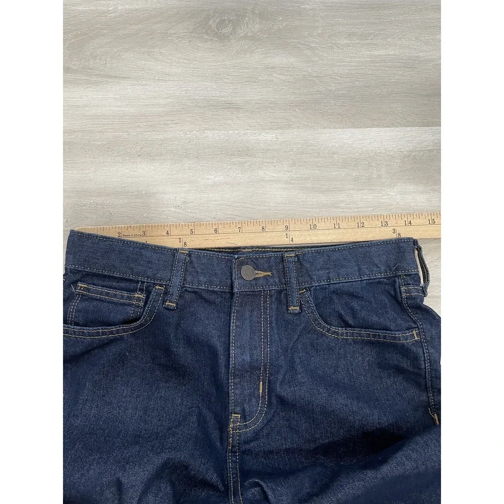 Old Navy Boys Jeans Sz 16 (28x30) Straight Leg Blue Denim Adjustable Waist Pants